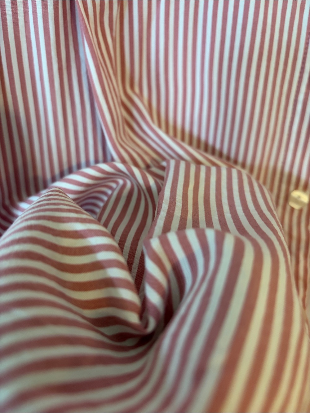 JANE + DELANCEY | Striped Pink and White Collared Women's Top - Picture 10 of 14